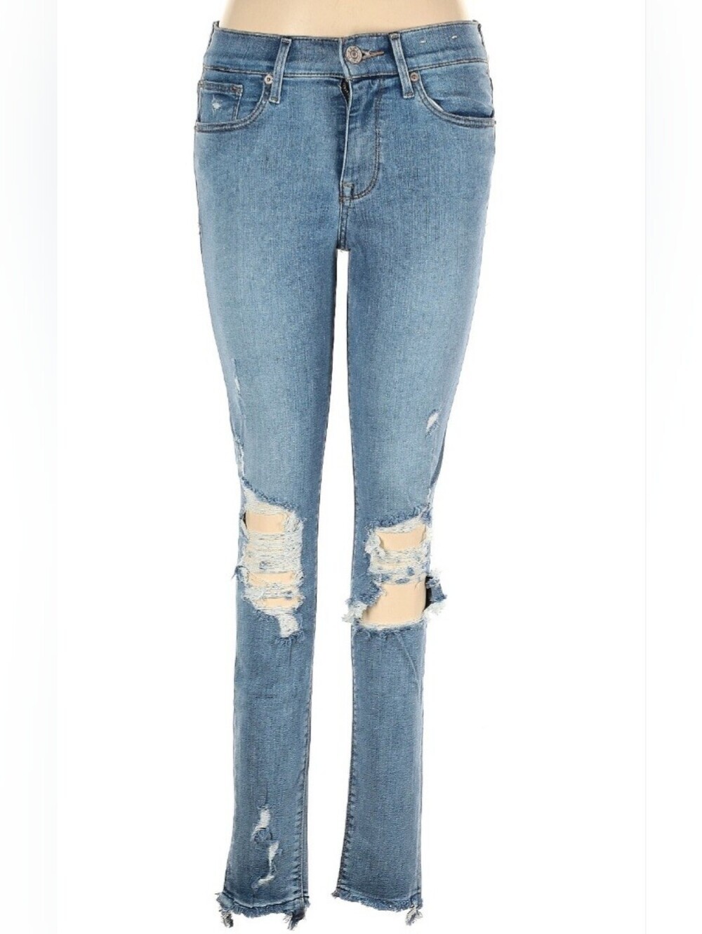 Express Size 6L Stretch Mid-Rise Ankle Jegging